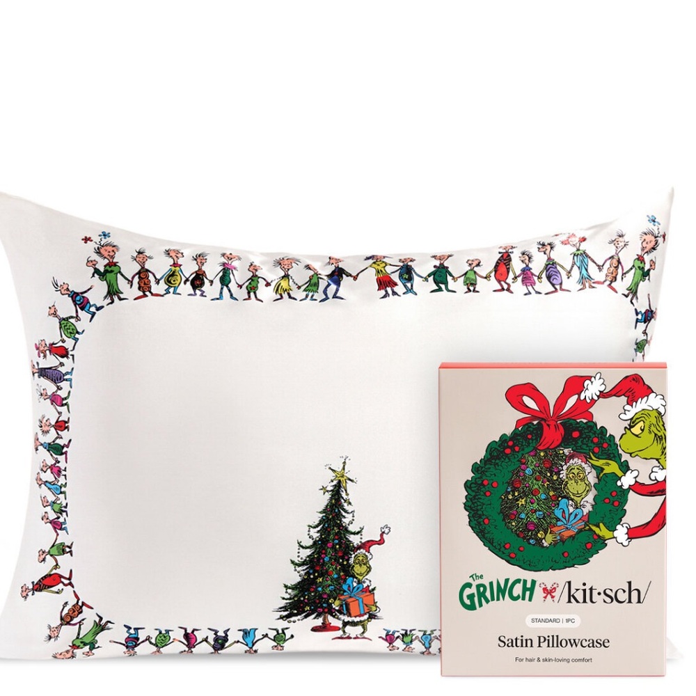 The Grinch x Kitsch Standard Satin Pillowcase